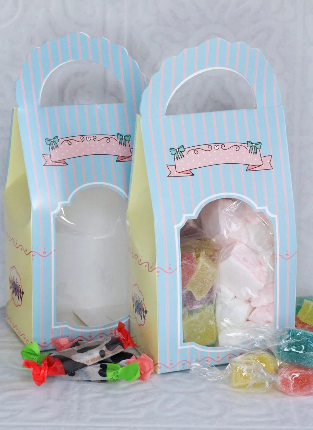 CHOCOLATES, COOKIES, CANDIES BAG-BOX - BLUE (Pack of 8) - Image 6