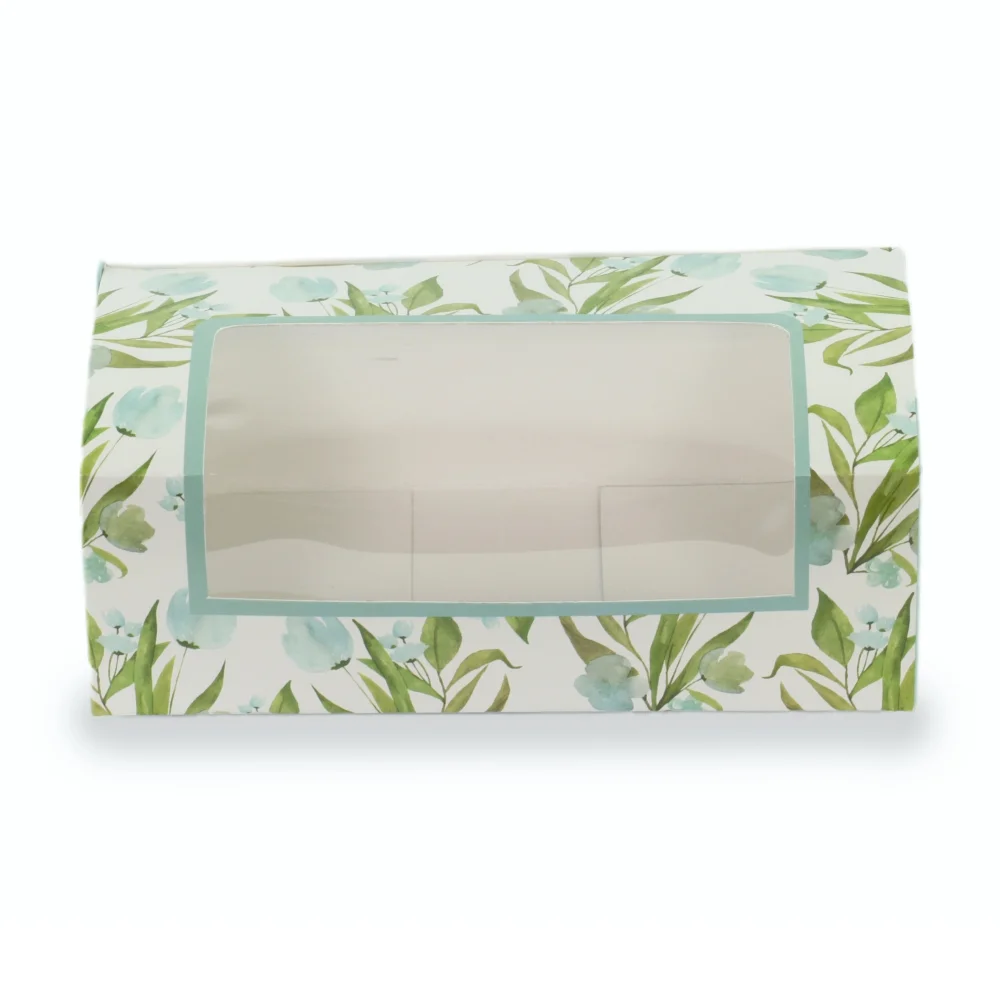 LOAF CAKE BOX - BLUE FLORAL - Image 3