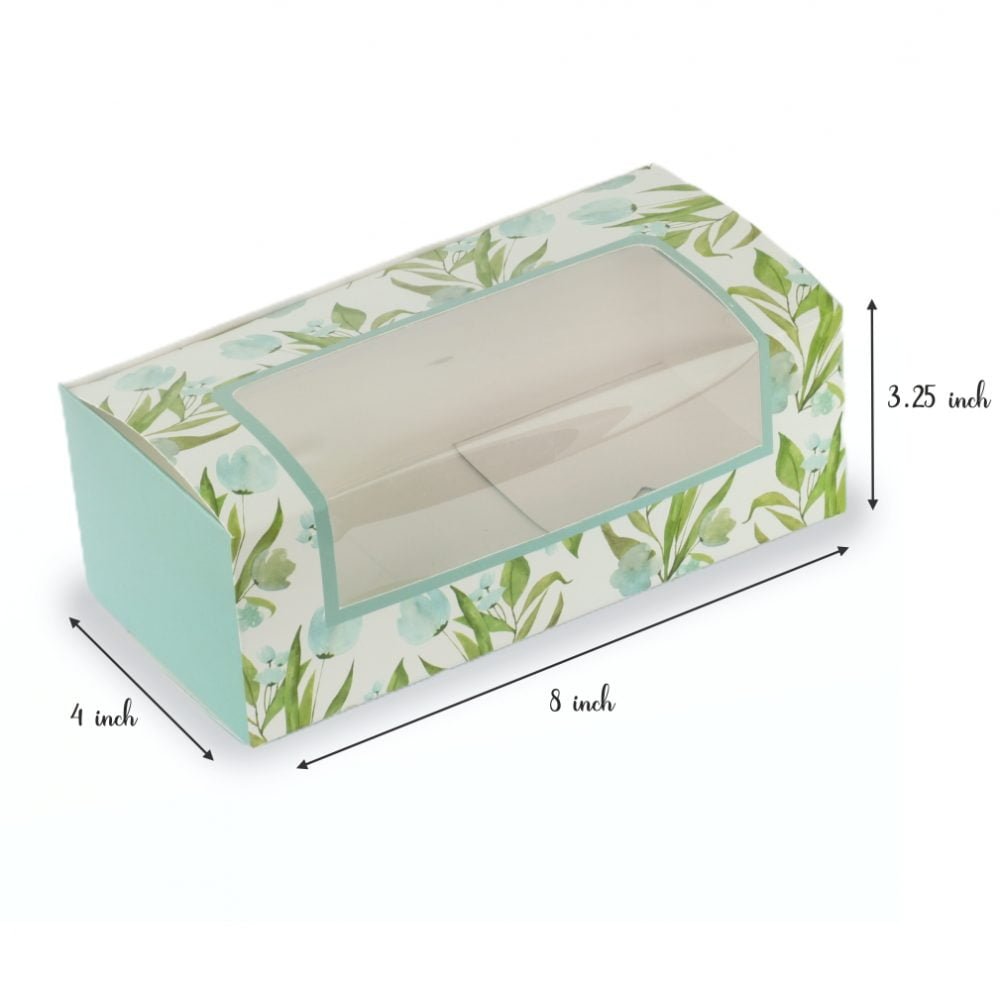 LOAF CAKE BOX - BLUE FLORAL - Image 5