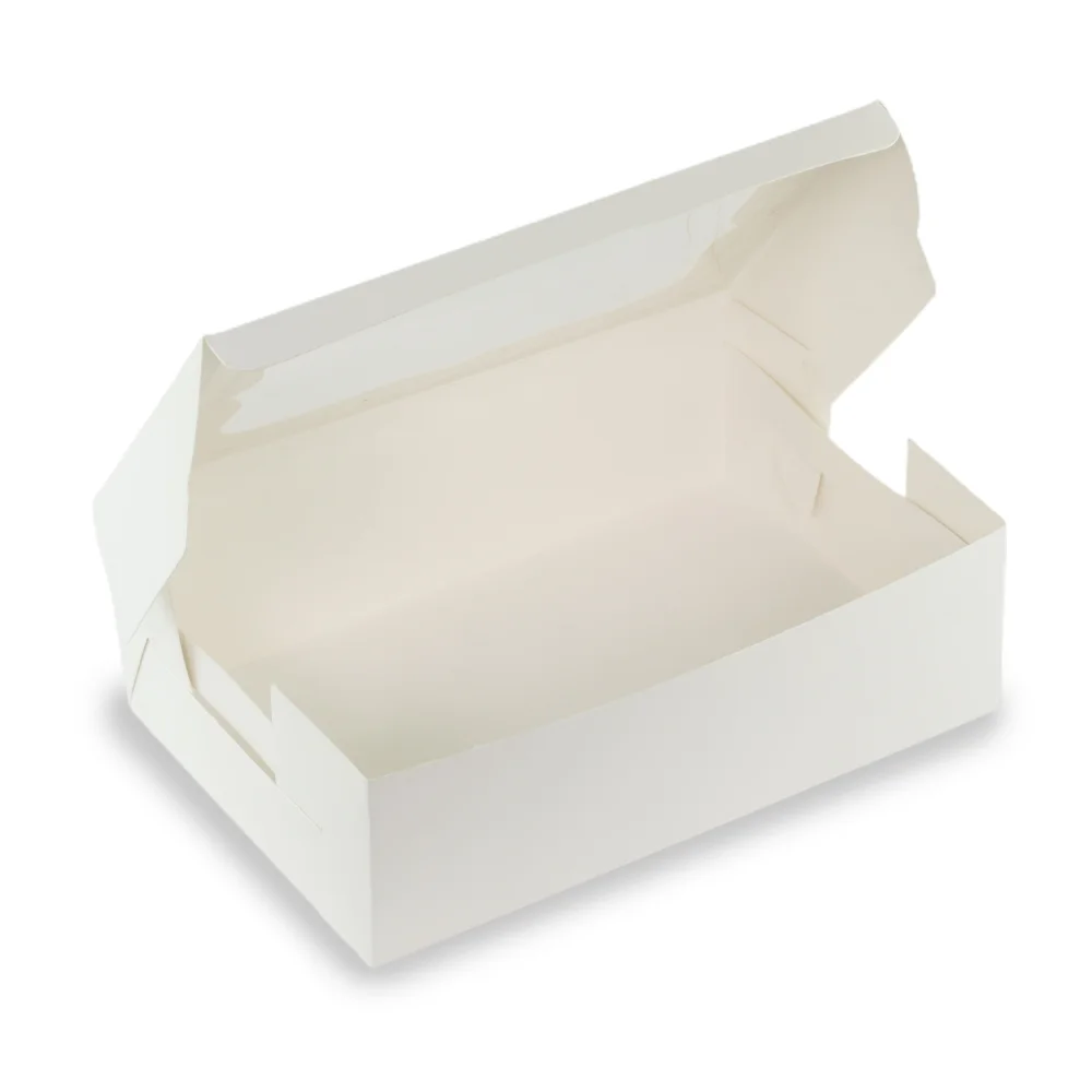 CUPCAKE BOX FOR 6 - 350 GSM WHITE - 9.25x6.25x3 - Pack of 8 - Image 4