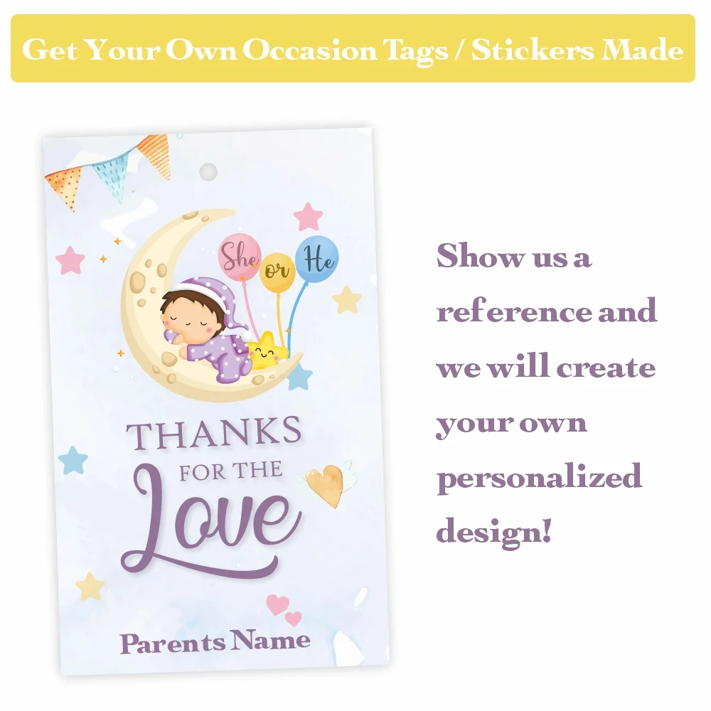 Customized Tags For Occasions - MOQ 100 Pieces