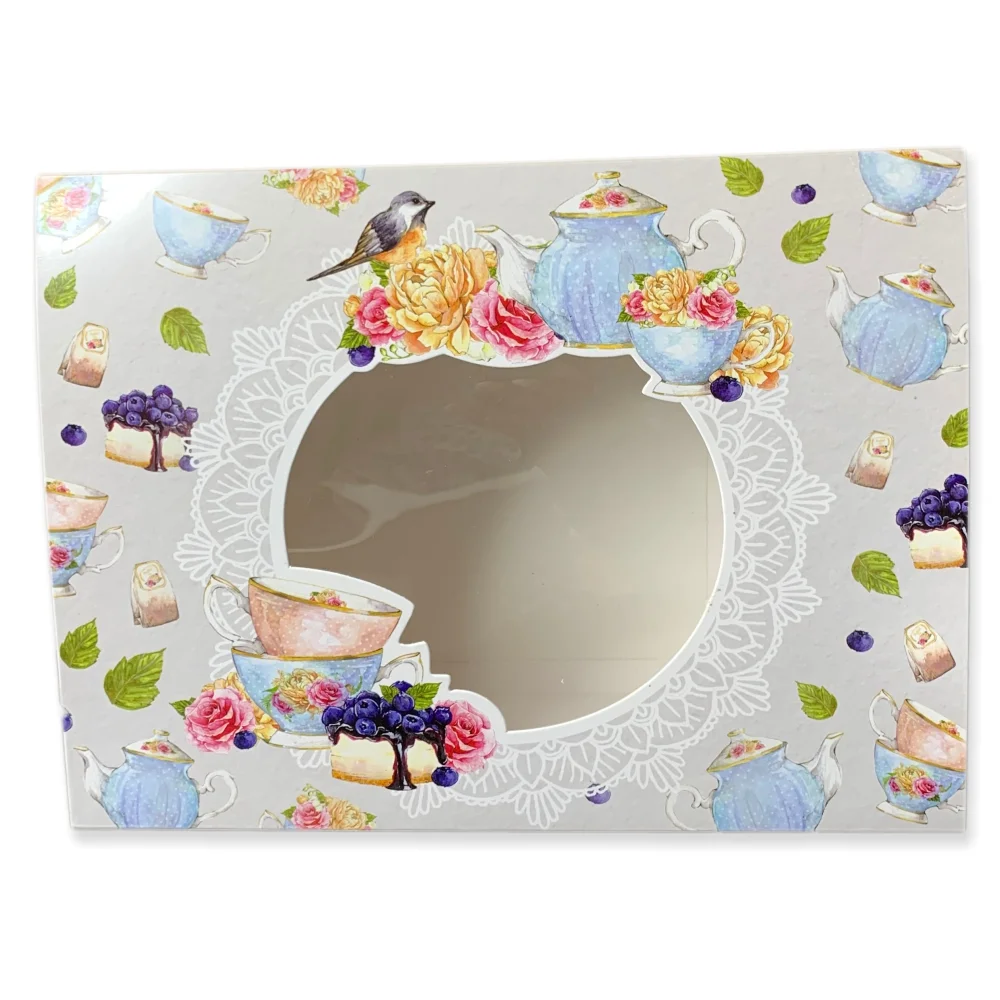 Gift Hamper Tray Box / 4-6 Jars Box - English Tea Party with Matching Tags (Pack of 5) - Image 8