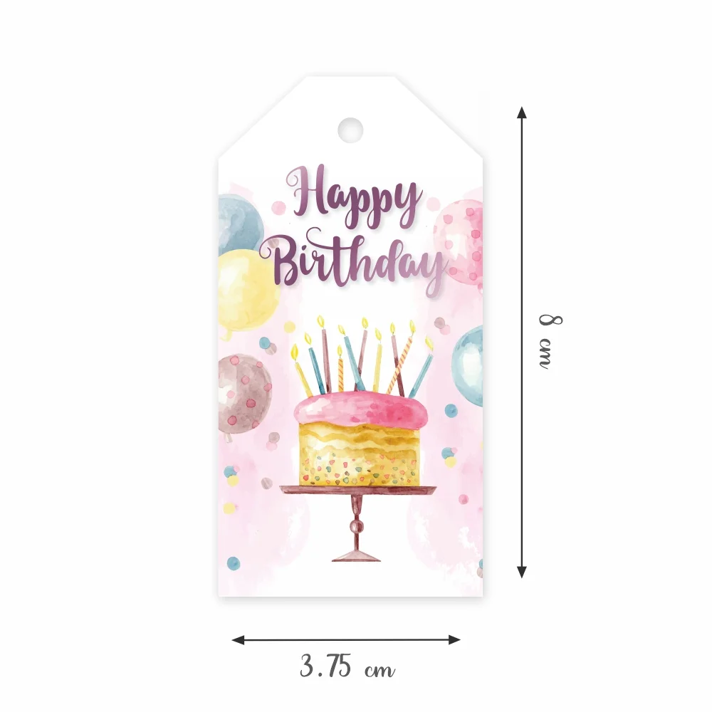 Happy Birthday ‘Flying Balloons’ – Gift Tags – Pack of 50 - Image 2